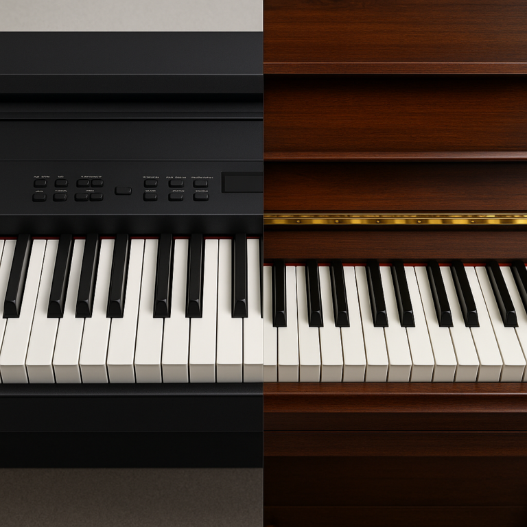 Featured image for Digital vs. Acoustic Pianos The Ultimate Pros Cons Guide 2026