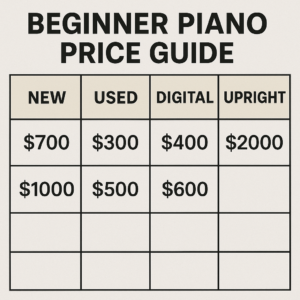 Featured image for How Much Should You Pay for a Beginner Piano 2026 Guide