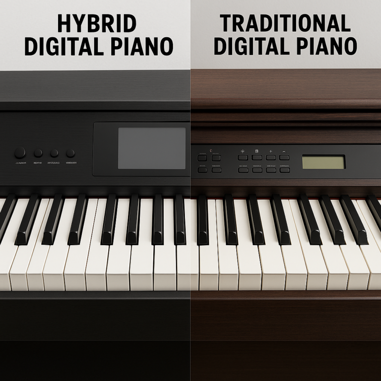 Featured image for Hybrid Digital Pianos vs Traditional Digital Pianos The 2026 Verdict
